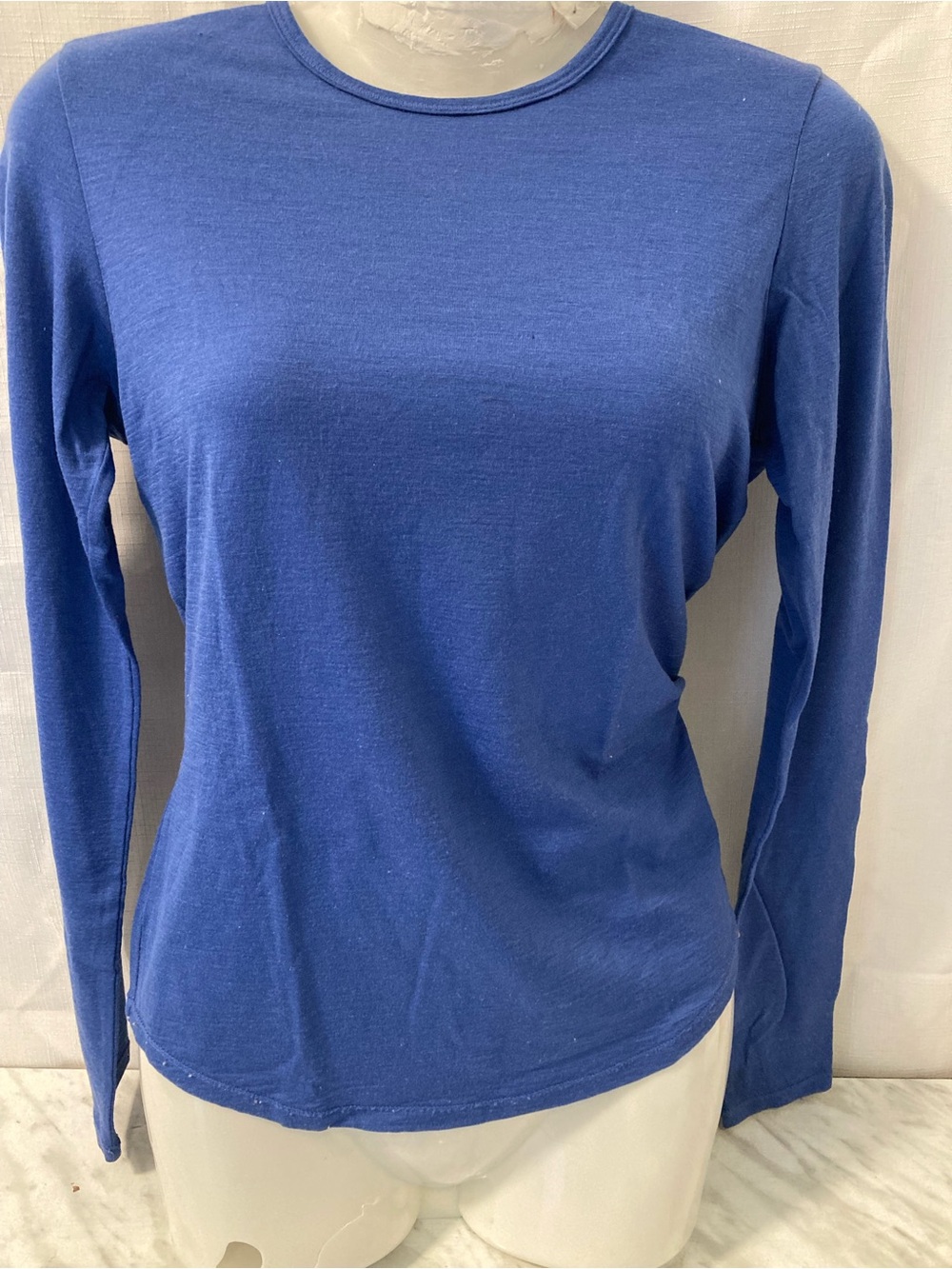 Cloudveil 100% Merino Wool Blue Long Sleeve Base Layer Top XS